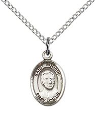 STERLING SILVER ST EUGENE DE MAZENOD PENDANT WITH CHAIN - 1/2" x 1/4"