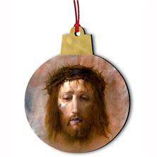THE HOLY FACE OF JESUS WOOD ORNAMENT