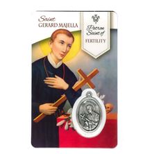 HEALING SAINT GERARD - HOLY CARD WITH MEDAL