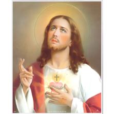 SACRED HEART OF JESUS - UNFRAMED PRINT - 8" X 10"