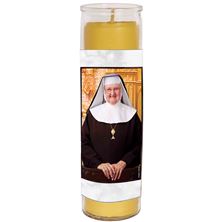 100% BEESWAX - MOTHER ANGELICA (PRAYER FOR EWTN) -   DEVOTIONAL CANDLE