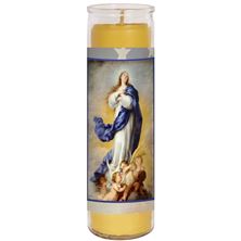 100% BEESWAX - IMMACULATE CONCEPTION (PRAYER FOR OUR COUNTRY) - DEVOTIONAL CANDLE
