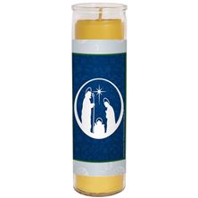 100 % BEESWAX - VINTAGE NATIVITY (NATIVITY PRAYER) - DEVOTIONAL CANDLE