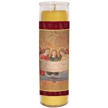 100% BEESWAX - GLORIA ANGELS (TE DEUM) - DEVOTIONAL CANDLE