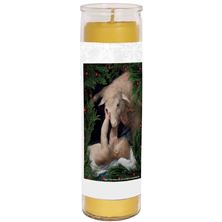 100% BEESWAX - BEHOLD THE LAMB OF GOD  (ST. ANDREWS PRAYER) - DEVOTIONAL CANDLE