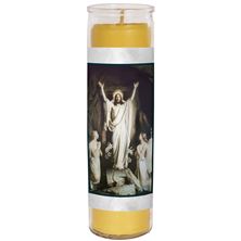 100% BEESWAX - THE RESURRECTION (PRAYER FOR ALL SOULS) - DEVOTIONAL CANDLE