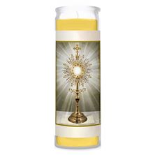 100% BEESWAX - MONSTRANCE (PRAYER BEFORE THE BLESSED SACRAMENT) - DEVOTIONAL CANDLE