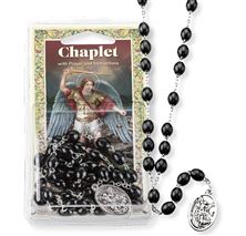 ST. MICHAEL BLACK BEAD CHAPLET