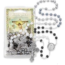 HOLY SOULS CHAPLET/ROSARY WITH HOLY FACE CENTER AND PARDON CRUCIFIX