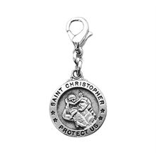 CLIP-ON ST. CHRISTOPHER MEDAL
