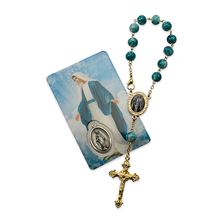 OUR LADY OF GRACE AUTO ROSARY WITH PRAYER CARD