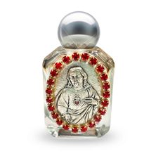SACRED HEART - GLASS HOLY WATER BOTTLE
