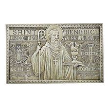 ST. BENEDICT GARDEN PLAQUE