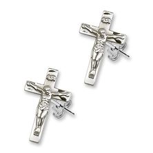 Post Crucifix Earrings