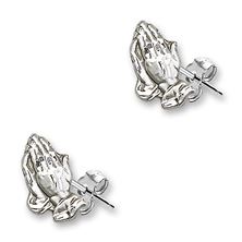 Post Praying Hands Earrings