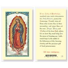 LAMINATED HOLY CARD - O.L. OF GUADALUPE