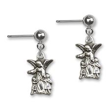 Guardian Angel Ball Post Earrings
