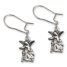 Dangle Guardian Angel Earrings