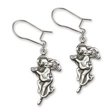 Dangle Guardian Angel Earrings