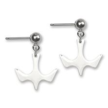 Holy Spirit Ball Post Earrings