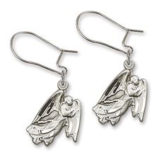 Dangle Guardian Angel Earrings