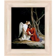 CHRIST IN GETHSEMANE FRAMED PRINT  (10½” x 12½”)