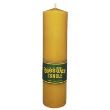 100% BEESWAX CANDLE STICK - 6"H X 1 1/2"D