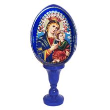 OUR LADY OF PERPETUAL HELP BLUE ICON EGG