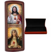 VERSATILE ICON HARD-SHELL EYEGLASS CASE - SACRED and IMMACULATE HEART