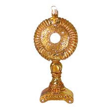 GOLDEN MONSTRANCE BLOWN GLASS ORNAMENT