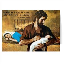 BE FIRM, BE STRONG, BE A MAN... - PACK OF 6 CARDS