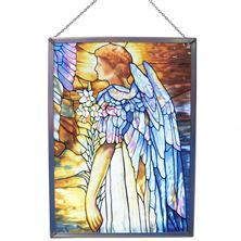 TIFFANY RESURRECTION ANGEL STAINED GLASS