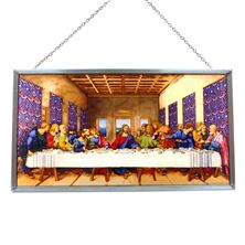LEONARDO DA VINCI'S LAST SUPPER STAINED GLASS