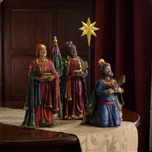 REAL LIFE NATIVITY - THREE KINGS AND CHRISTMAS STAR - 10" SERIES