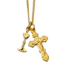 CHALICE AND CRUCIFIX – DUAL NECKLACE