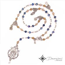 HOLY FAMILY ROSARY - CRYSTAL BEAD