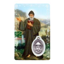 ST. CHARBEL HOLY CARD WITH MEDAL