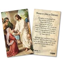 PRAYER IN TIMES OF EPIDEMICS LAMINATED HOLY CARD