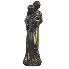 HOLY FAMILY COLD CAST BRONZE STATUE - 16"