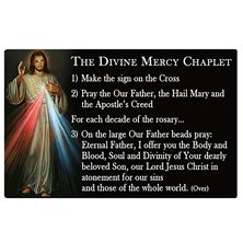 CATHOLIC ID CARD - DIVINE MERCY CHAPLET
