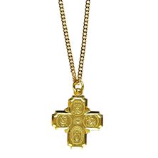 GOLD/STERLING SILVER 4-WAY MEDAL