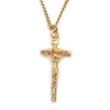 GOLD PLATED PAPAL CRUCIFIX - LARGE