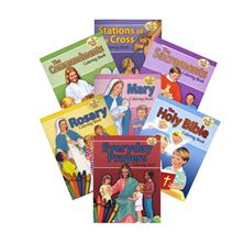 SET OF SEVEN COLORING BOOKS