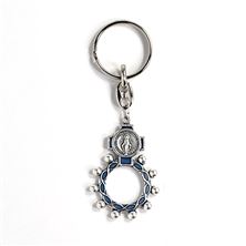 MIRACULOUS MEDAL POCKET ROSARY KEY CHAIN