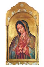 OUR LADY OF GUADALUPE FLORENTINE PLAQUE (21" x 41")