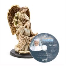 ANNUNCIATION STATUE - 10" and FREE MOTHER ANGELICA DVD