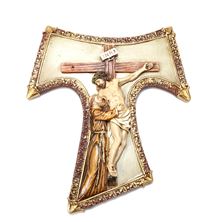 VISION OF ST. FRANCIS TAU CROSS - 9 1/2"