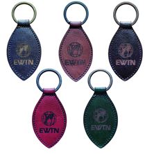 LEATHER LOGO KEYCHAIN - HANDMADE IN ASSISI