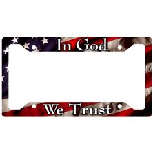 IN GOD WE TRUST - LICENSE PLATE FRAME