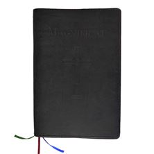 MAGNIFICAT LEATHER COVER LARGE PRINT EDITION (BY FATHER PASCHAL MARY OF MFVA) - BLACK